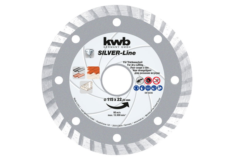 KWB Διαμαντόδισκος 230mm Τούρμπο Silver Line