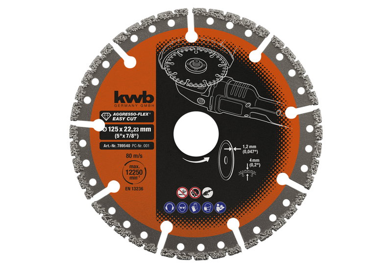 KWB Διαμαντόδισκος 125mm Πολλαπλών Χρήσεων