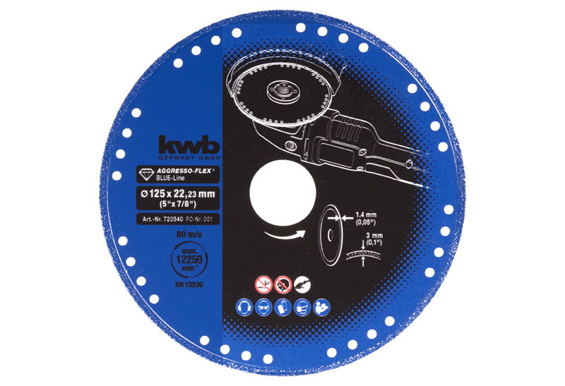 KWB Διαμαντόδισκος 125mm για Μέταλλα