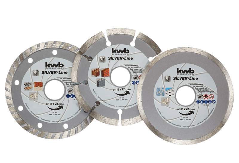 KWB Σετ Διαμαντόδισκοι 115mm 3τμχ