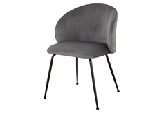 Καρέκλα Interium Coral M57xΠ54.5xY77cm Σκούρο Γκρι