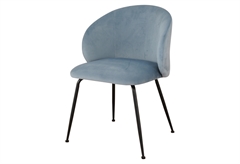 Καρέκλα Coral Υφασμάτινη Μπλε Μ58xΥ77xΠ55cm