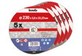 KWB Δίσκοι Κοπής Μετάλλων 230x3mm 5τμχ