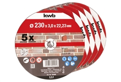 KWB Σετ Δίσκοι Κοπής Πέτρας 230x3mm 5τμχ