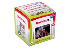 Βύσματα Fischer DuoPower S Νάιλον Φ50mm & Βίδες Χάλυβα Φ60mm 50τμχ
