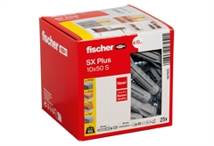 Βύσματα Fischer SX Plus Νάιλον Φ50mm & Στριφώνι Φ65mm 25τμχ