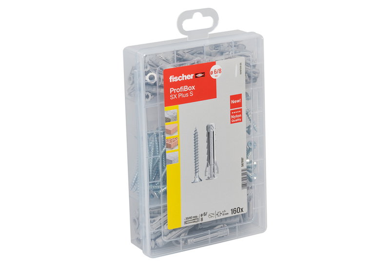 Σετ Βύσματα Fischer SX Plus Νάιλον Φ30mm 60τμχ & Φ40mm 30τμχ & Φ50mm 30τμχ