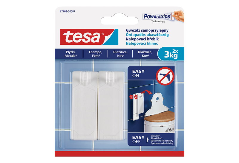 Tesa Καρφιά Άγκιστρα 3kg 2τμχ για Πλακάκια