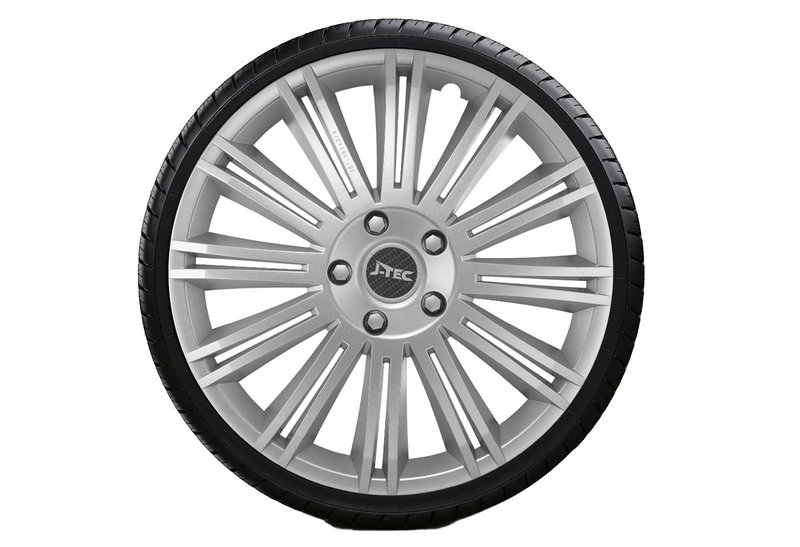 Σετ Τάσια J-Tec Discovery 15" Ασημί 4τμχ