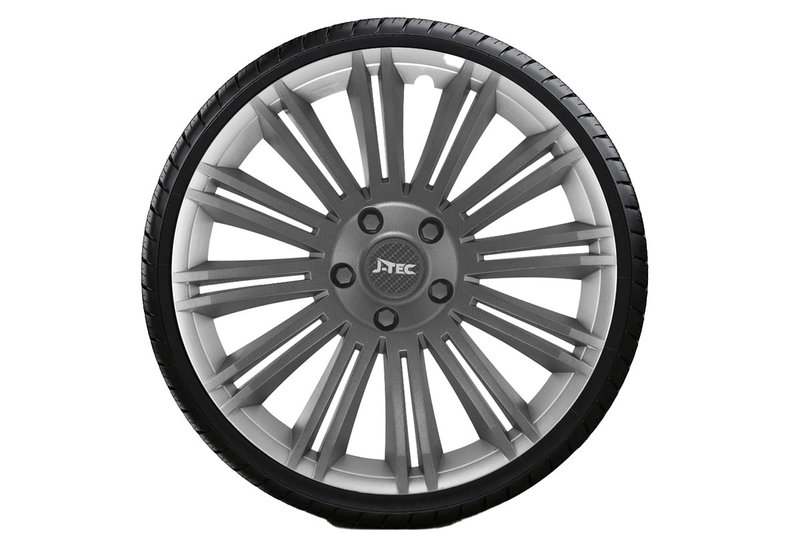 Σετ Τάσια J-Tec Discovery-R 14" Ασημί 4τμχ