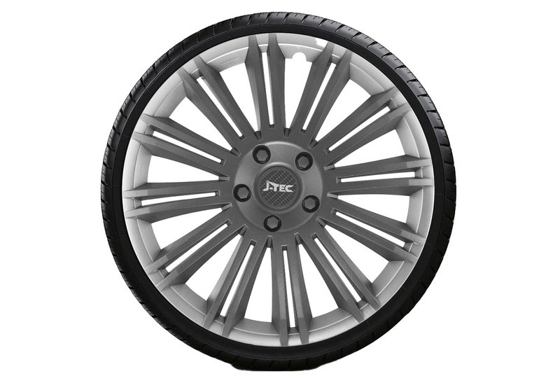 Σετ Τάσια J-Tec Discovery-R 15" Ασημί 4τμχ