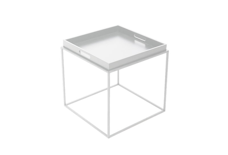 Βοηθητικό Τραπέζι Butler Λευκό Μ45xΠ45xΥ45cm