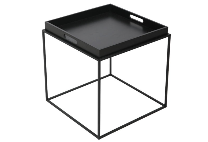 Βοηθητικό Τραπέζι Butler Μαύρο Μ45xΠ45xΥ45cm
