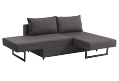 Mozzi Parma Καναπές-Κρεβάτι Διθέσιος Ανθρακί Μ215xΠ213xΥ80cm