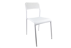 Καρέκλα Liberta Jolly με Μεταλλικό Σκελετό Μ48xΠ41xY77cm Λευκή