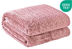 Κουβέρτα Flannel Μονή Ionion Rose 220x150cm