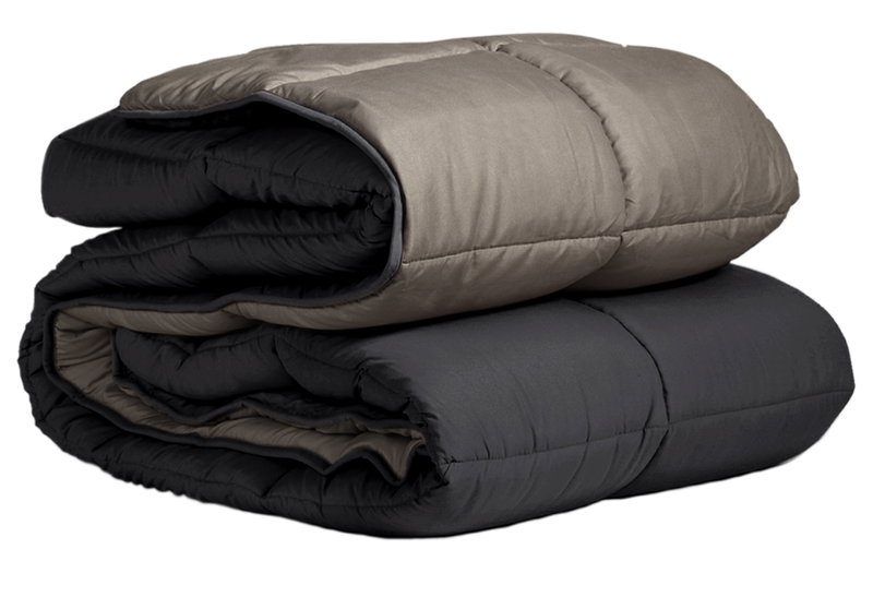 Πάπλωμα Διπλό Ionion Bicolour Comforters 240x220cm Greige Charcoal
