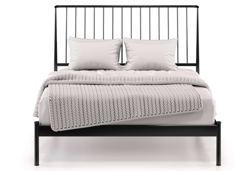 Κρεβάτι Ημίδιπλο KS Kouppas Milano Μαύρο για Στρώμα 200x120cm
