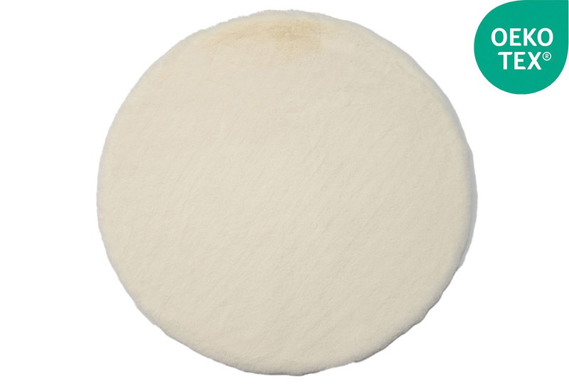Χαλί Rabbit Fluffy Φ80cm Εκρού