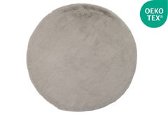 Χαλί Rabbit Fluffy Round Φ80cm Γκρι