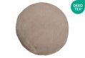 Χαλί Rabbit Fluffy Φ80cm Taupe