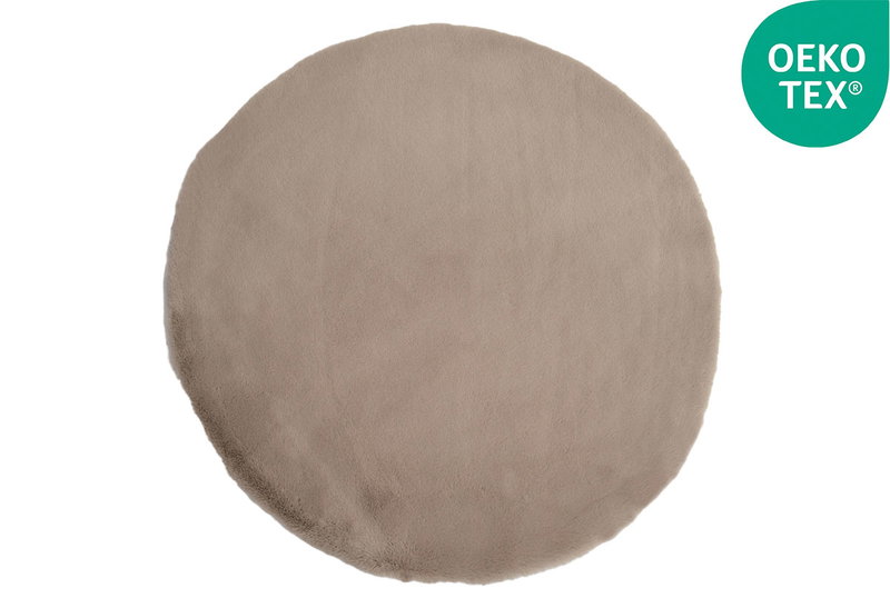 Χαλί Rabbit Fluffy Φ80cm Taupe