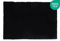 Χαλί Rabbit Fluffy 110x60cm Μαύρο