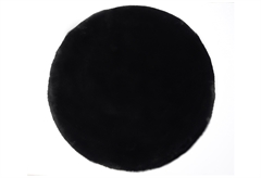 Χαλί Rabbit Fluffy Round Φ80cm Μαύρο