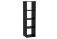 Βιβλιοθήκη Kitwood Cube Μ39xΠ40xY144cm Μαύρη