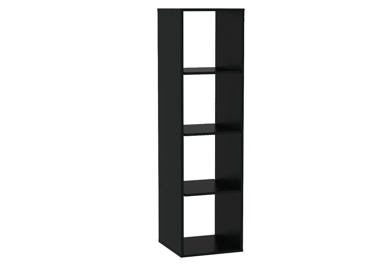Βιβλιοθήκη Kitwood Cube Μ39xΠ40xY144cm Μαύρη