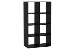 Βιβλιοθήκη Kitwood Cube Μ74xΠ40xΥ144cm Μαύρη