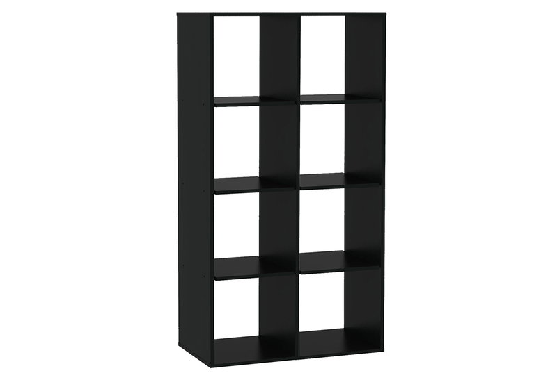 Βιβλιοθήκη Kitwood Cube Μ74xΠ40xΥ144cm Μαύρη