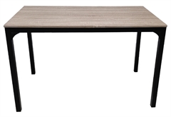 Τραπέζι Veso Μ120xΠ70xΥ75cm Μαύρο