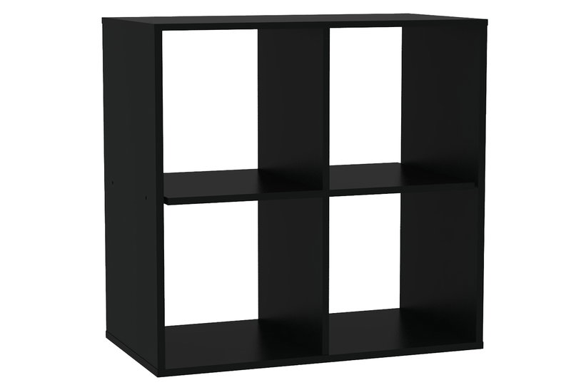 Βιβλιοθήκη Kitwood Cube Μ74xΠ40xΥ74cm Μαύρη