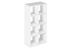 Βιβλιοθήκη Kitwood Cube Μ74xΠ40xY144cm Λευκή