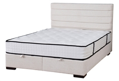Liberta Nirvana Κρεβάτι Διπλό Υπόλευκο με Αποθηκευτικό Χώρο & Στρώμα 200x160cm