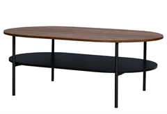 Τραπέζι Oval Καρυδιά Μ110xΠ70xΥ42cm