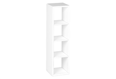 Βιβλιοθήκη Kitwood Cube Μ39xΠ40xY144cm Λευκή