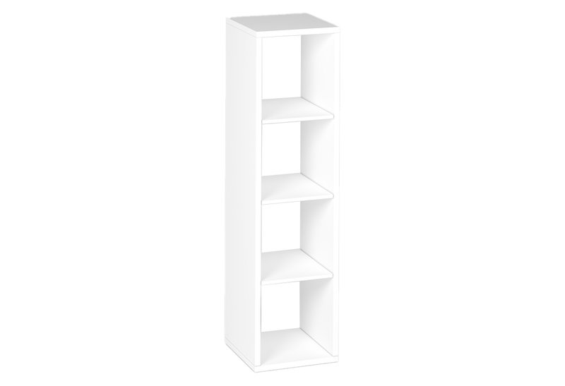 Βιβλιοθήκη Kitwood Cube Μ39xΠ40xY144cm Λευκή