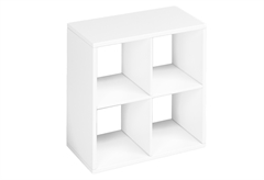 Βιβλιοθήκη Kitwood Cube Μ74xΠ40xΥ74cm Λευκή