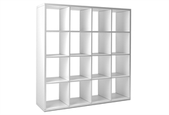 Βιβλιοθήκη Kitwood Cube Μ143xΠ40xΥ144cm Λευκή