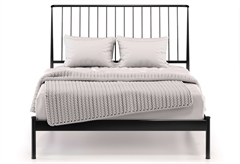 Κρεβάτι Διπλό KS Kouppas Milano Μαύρο για Στρώμα 200x140cm