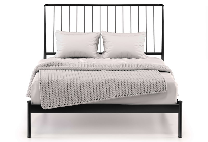 Κρεβάτι Διπλό KS Kouppas Milano Μαύρο για Στρώμα 200x140cm