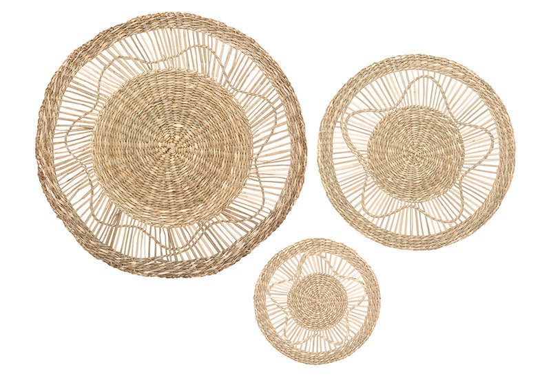 Διακοσμητικά Τοίχου Seagrass Φ18/28/38 cm