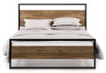 Κρεβάτι Διπλό KS Kouppas Liberty Lux Μαύρο/Καφέ για Στρώμα 200x160cm