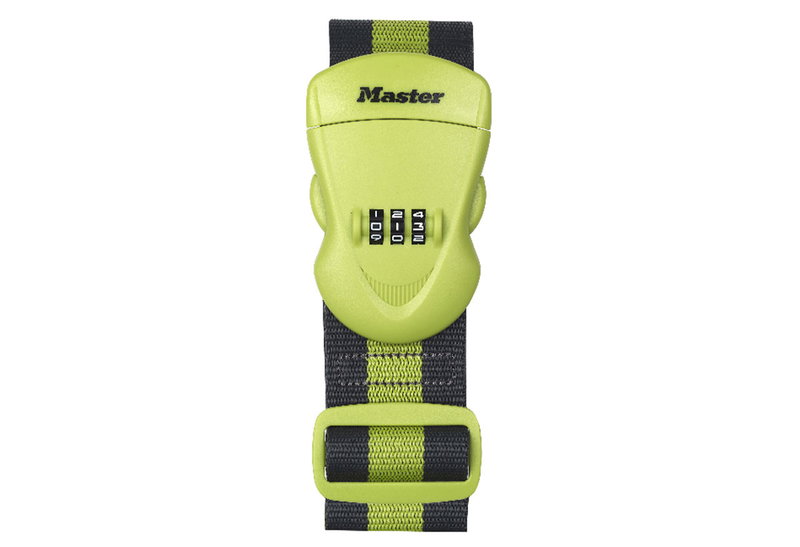 Ιμάντας Αποσκευών Masterlock Κόκκινος με Συνδυασμό 2m