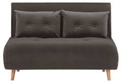 Homefit Napoli Καναπές-Κρεβάτι Καφέ Μ122xΠ88cm