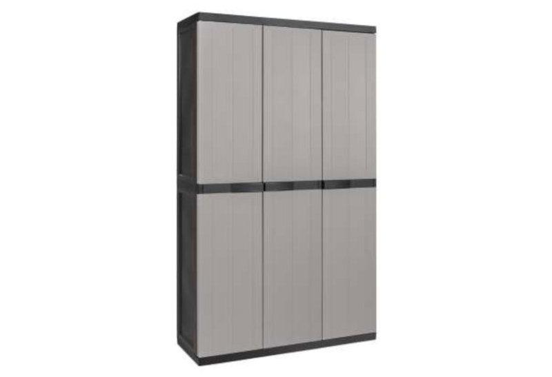 Ντουλάπα Πλαστική Τρίφυλλη Toomax Bios Midi Μ97xΠ37xΥ165cm με 3 Ράφια & Χώρισμα