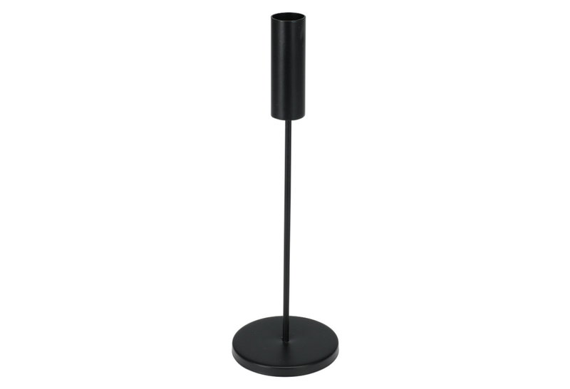 Κηροπήγιο Μεταλλικό Φ8xΥ25.5cm Μαύρο