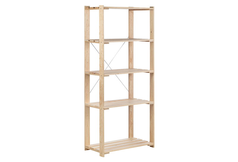 Ραφιέρα Astigarraga Nova Μ76.5xΠ38.5xΥ174.5cm Φυσικό Πεύκο